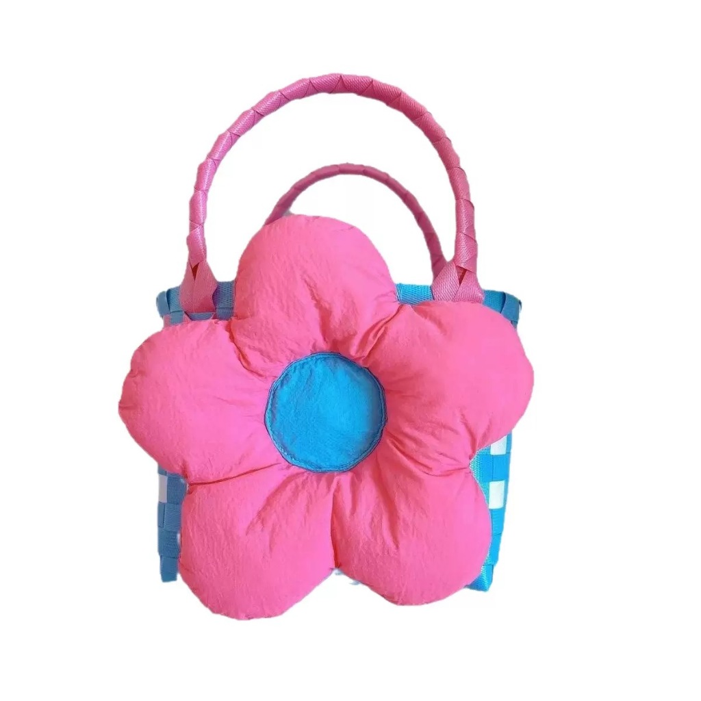 Kids Bucket Bag / Kids Puffy Flower Bag
