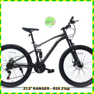 Sepeda Gunung Mtb 27.5 Fullsup evergreen ranger R55 24sp steel