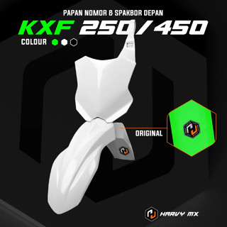 บังโคลนหน้าและแผ่นหมายเลข PNP KXF KX 250 450 HRV Trail Custo…