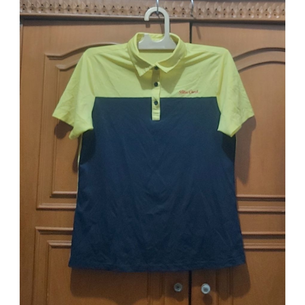 Original Blue Crush Brand Dry Fit Gym Running เสื้อโปโล Made In Vietnam Size M สภาพ 98%