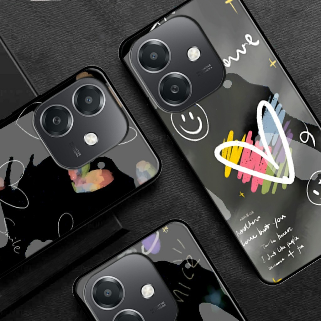 ล่าสุด Oppo A5i Glass Softcase 2025 [FC77] เคส Oppo A5i - เคสโทรศัพท์ Oppo A5i - ฟิล์มกันรอยโทรศัพท์