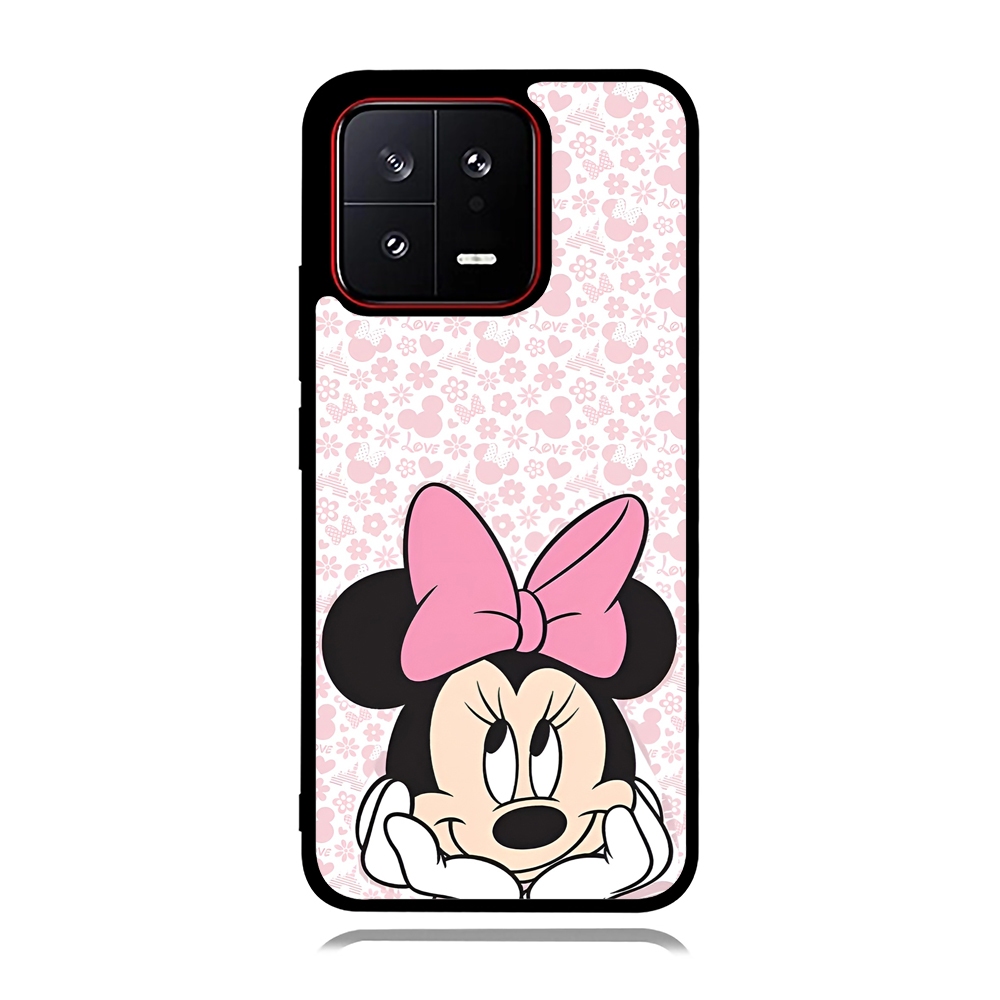 Xiaomi MI 15 Mi 14 Mi 13 Mi 12 Mi 11 Mi 10 TPU ยางป้องกัน Custom Softcase Minnie Mouse Love รูปแบบ