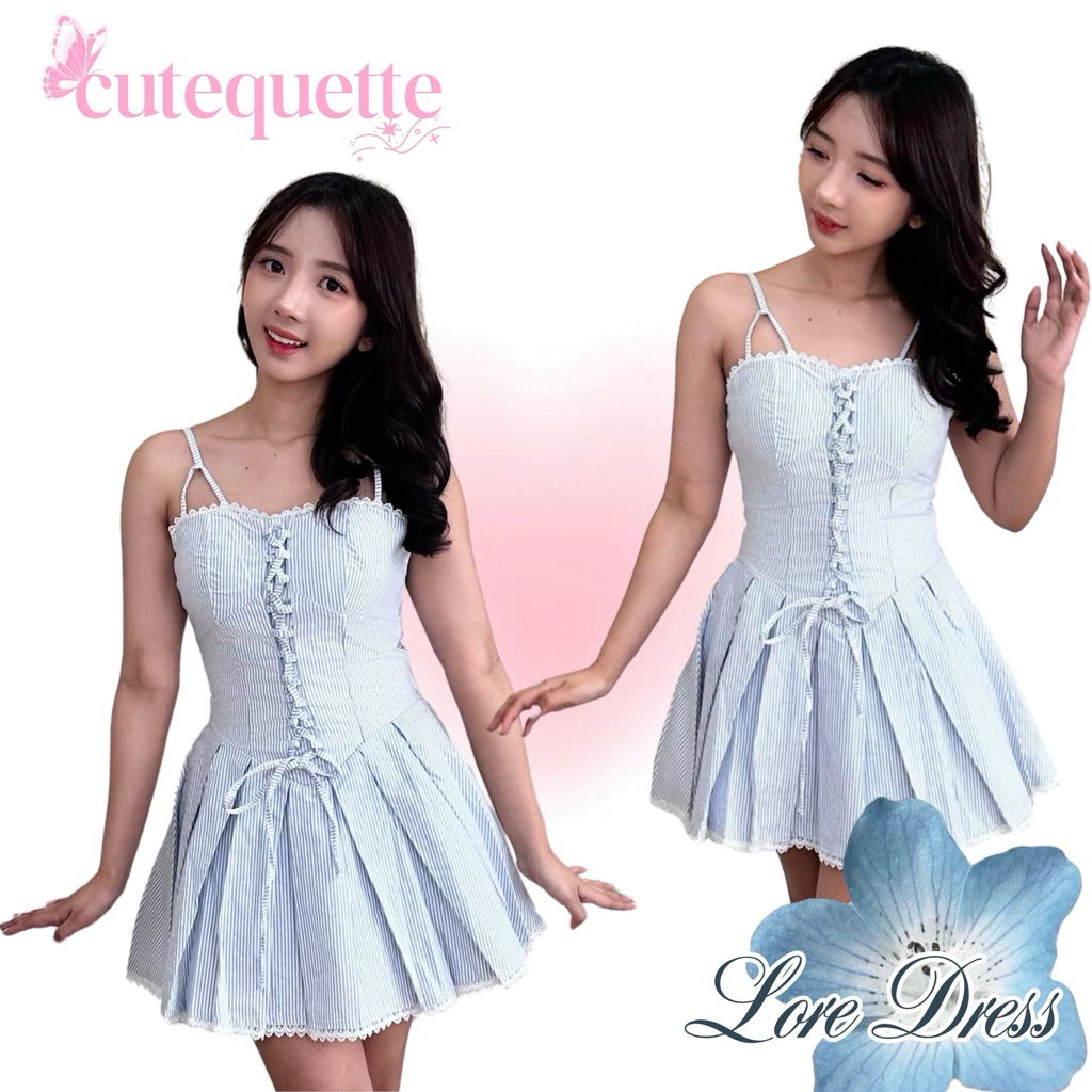 LORE DRESS CUTE KOREAN STYLE SUMMER DRESS COQUETTE