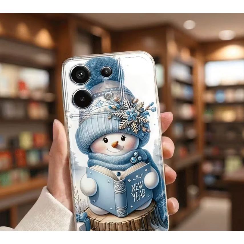 น่ารักหิมะ MOTIF โปร่งใส TPU สําหรับ XIAOMI REDMI POCO Mi10T / Mi10T Mi11 LITE/PRO/Mi13T/13T PRO/6A/