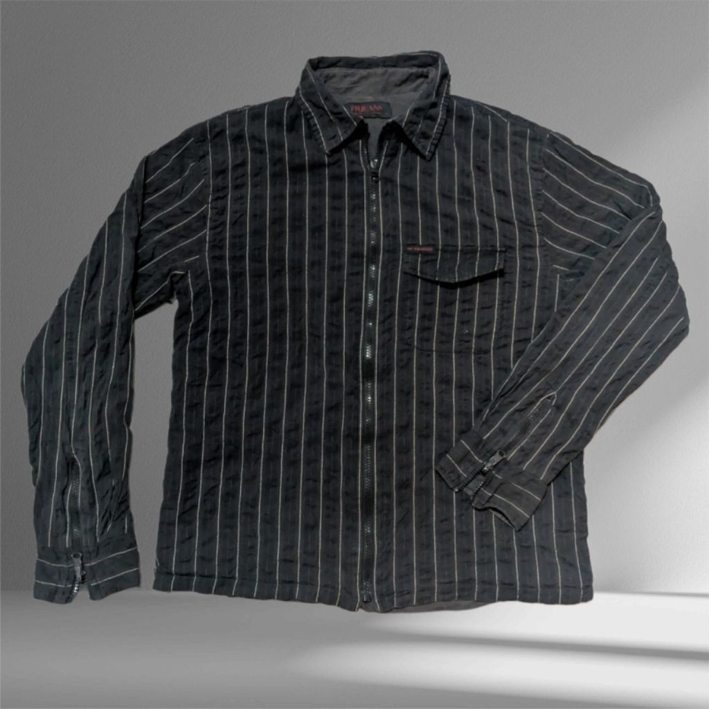 เสื้อแจ็คเก็ตลําลองแบบพลิกกลับได้ 2 in 1 Branded FRJ JEANS Original Second Preloved