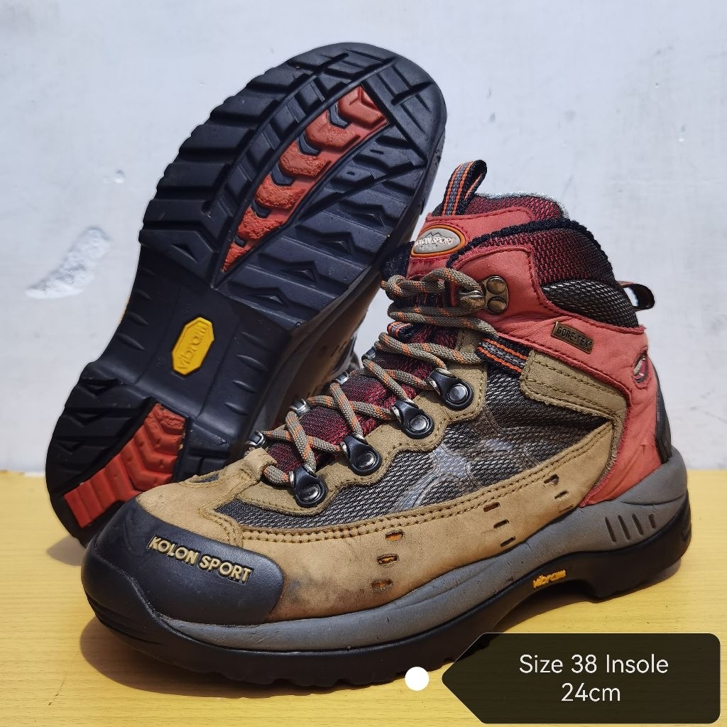 KOLON SPORT GORE-TEX MID VIBRAM 38 รองเท้าเดินป่า