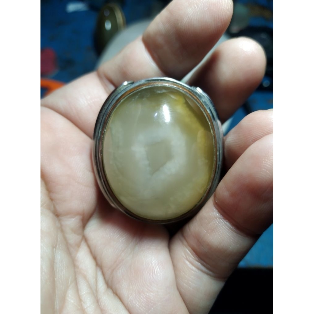 Unique Semar Pocket Motif หินอาเกตเก่า รหัส T1/82