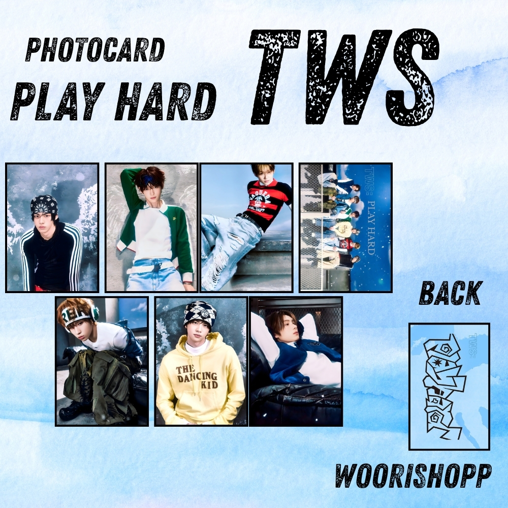 TWS COMPACT โฟโต้การ์ด 2 ด้าน 7 ชิ้น การ์ด KPOP UNOFFICIAL SAI DOHOON HANJIN JIHOON SHINYU YOUNGJAE