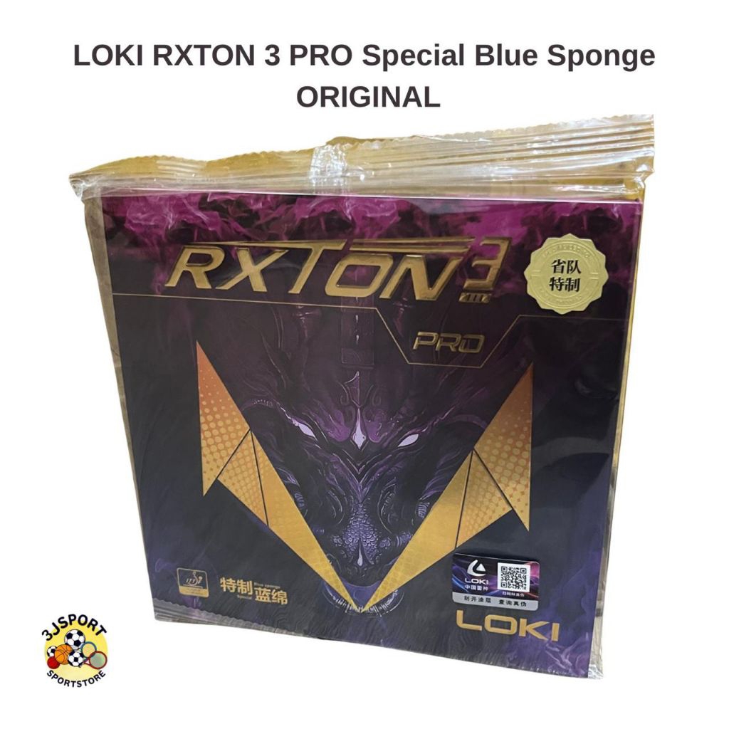 LOKI RXTON 3 PRO PINGPONG BAT RUBBER - สีฟ้าพิเศษ SPONGE ORIGINAL