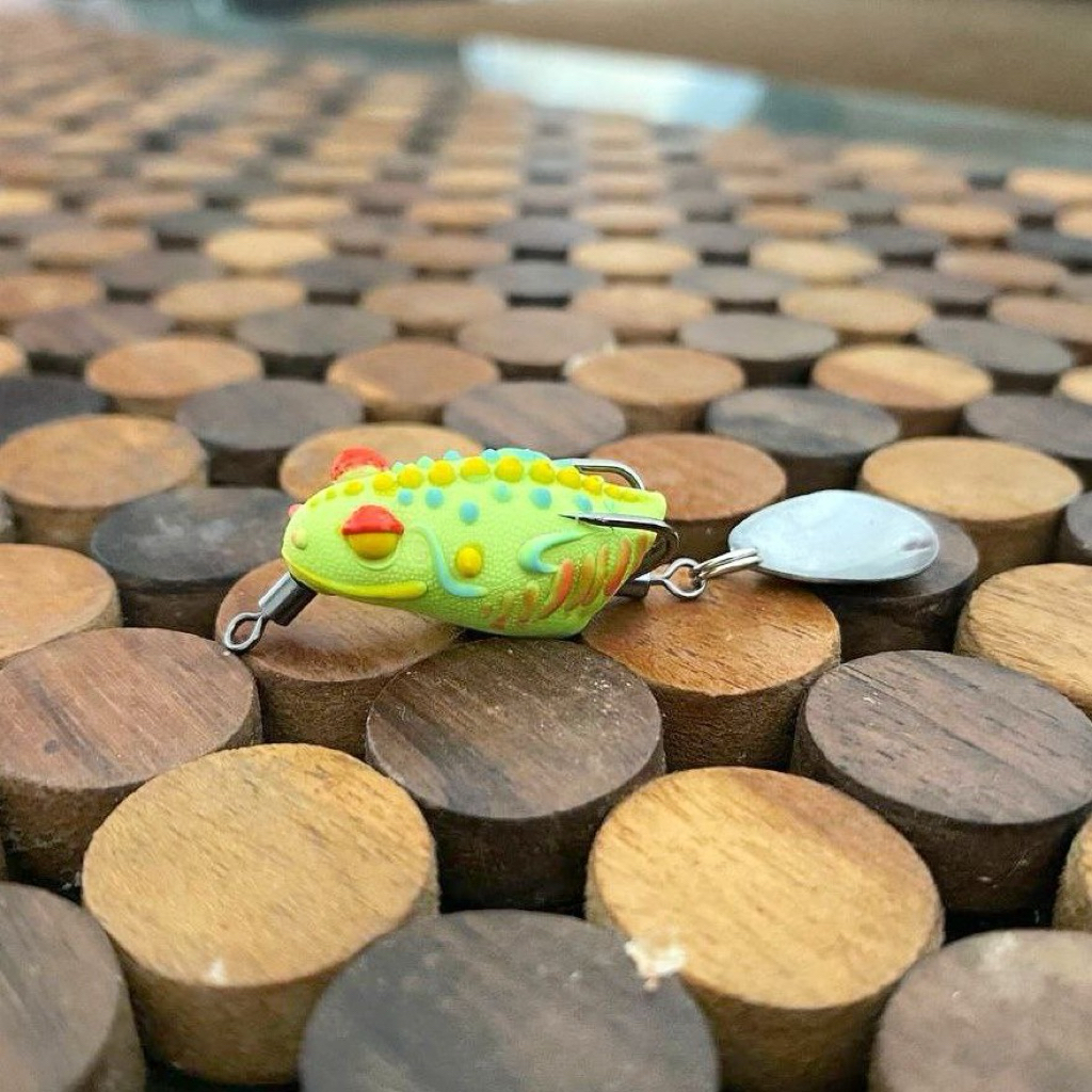 SOFT FROG THAILAND LURE 3D MINI T-REX 2 ซม.เหยื่อตกปลาหล่อ toman cork