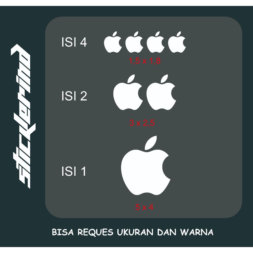 APPLE LOGO STICKER CUTTING APPLE LOGO STICKER I PHONE