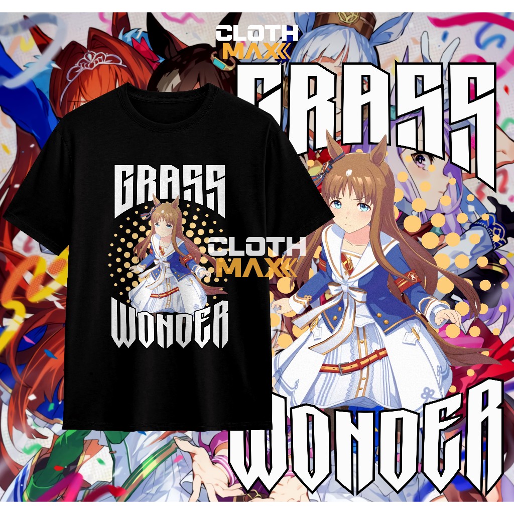 Grass Wonder เสื้อยืดผู้ใหญ่ Uma Musume Pretty Derby เกม Agnes Tachyon Orfevre Otaku
