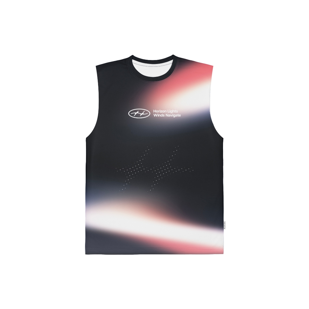 HLWN Running Unisex Muscle Jersey สีดํา - Harmony