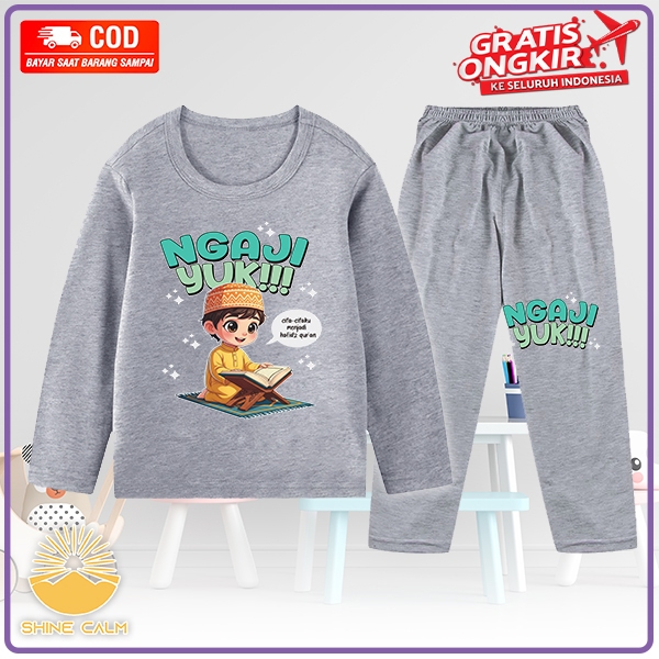 ชุดนอน / ทุกวัน Pairy Ngaji Lets Character Boys Pyjamas Long Pants Suit 1-10 Years 1997