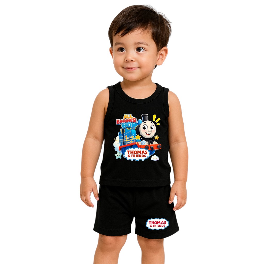 ชุดเสื้อกล้ามเด็กตัวละคร Thomas And Friends สําหรับ 1-10 ปี