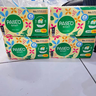 TISSU PASEO GO SMART 4PCS 3ply 360 sheets-tissu wajah lembut