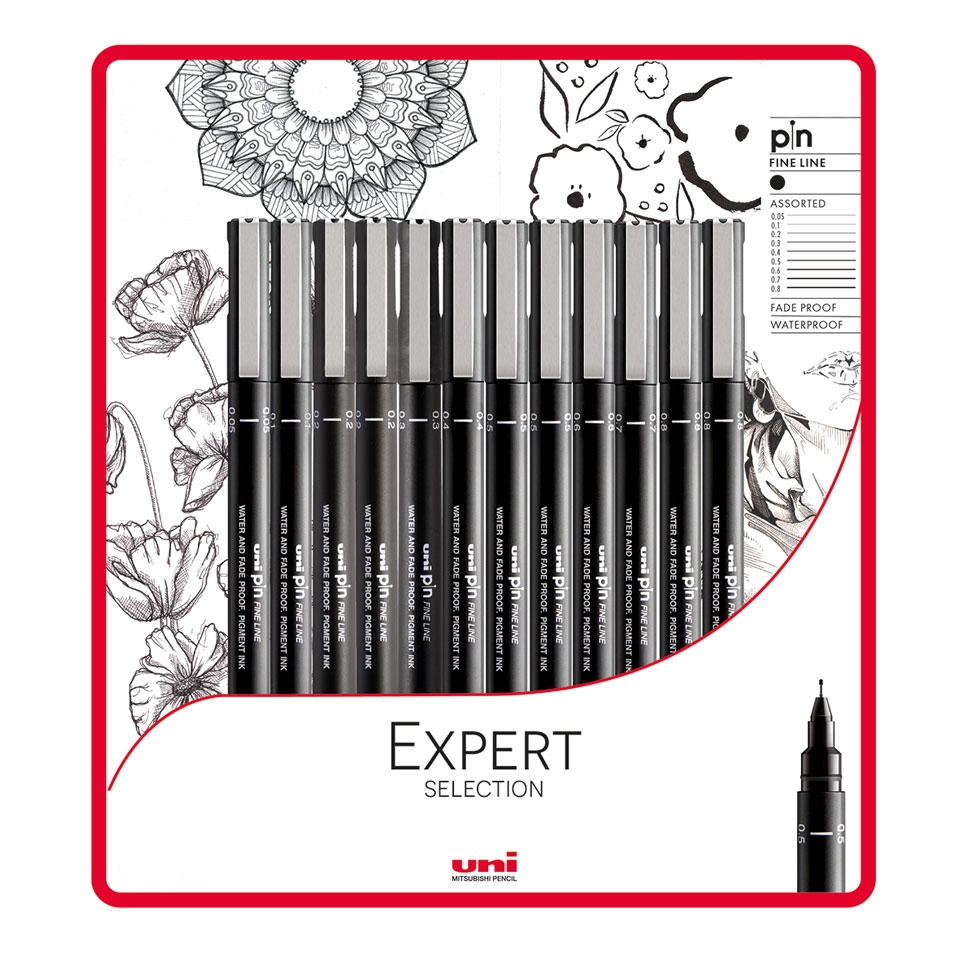 Uni Pin Fine Line Drawing Pen / Uni Pin Drawing Pen Japan Waterproof