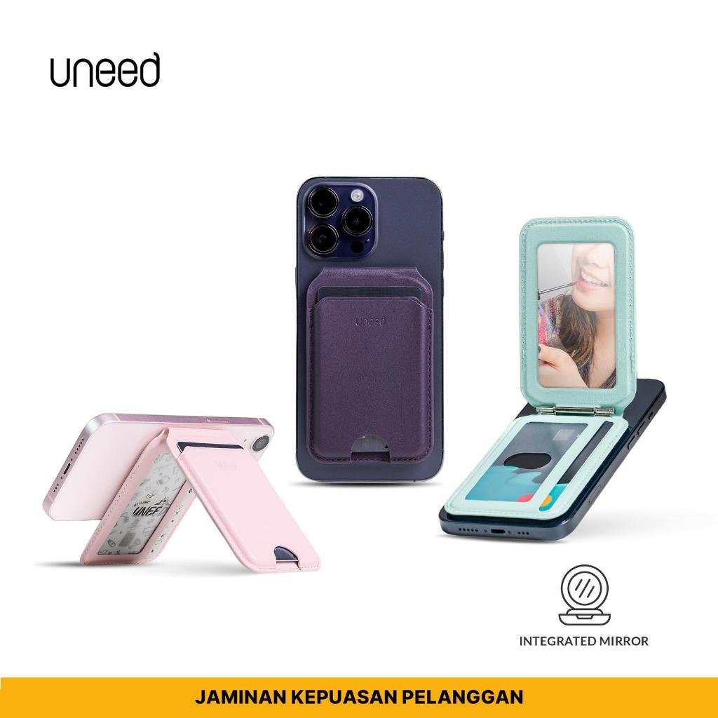 UNEED MagSafe Phone Stand Card Wallet with Mirror Glam - UPH917