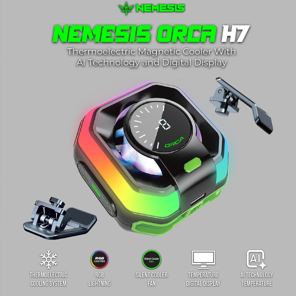 Magnetic Phone Cooler ระบบเทคโนโลยี AI พร้อมขายึด Nemesis ORCA H7