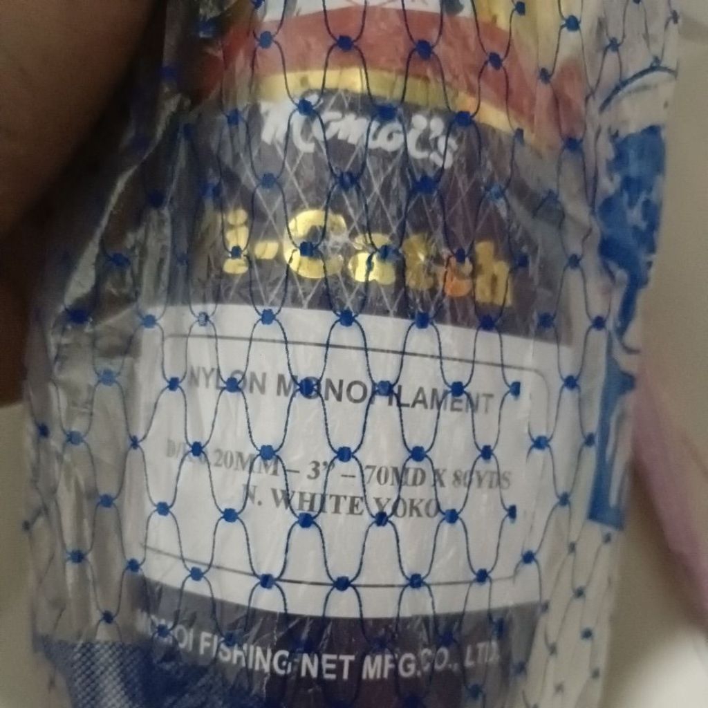 MOMOI FISHING NET 3 INCH 0.20 70MD/80YDS YOKO TRAINING NET FISHERMANS FISHING NET MOMOI NET