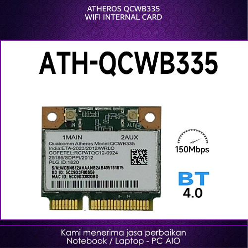 ATHEROS QCWB335 ไร้สาย + บลูทูธ ASUS X453 X453S X453SA ACER Aspire 4750 Wifi Card 2nd