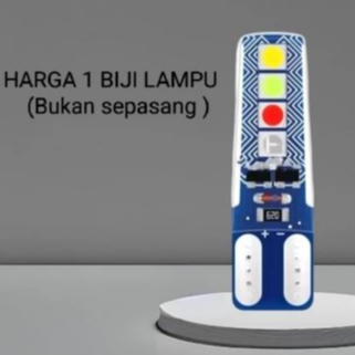 LED T10 4 สี RUNNING 8 RGB DUSK SEIN FLASH JELLY-T10 ราคา 4 สี 1 ชิ้น