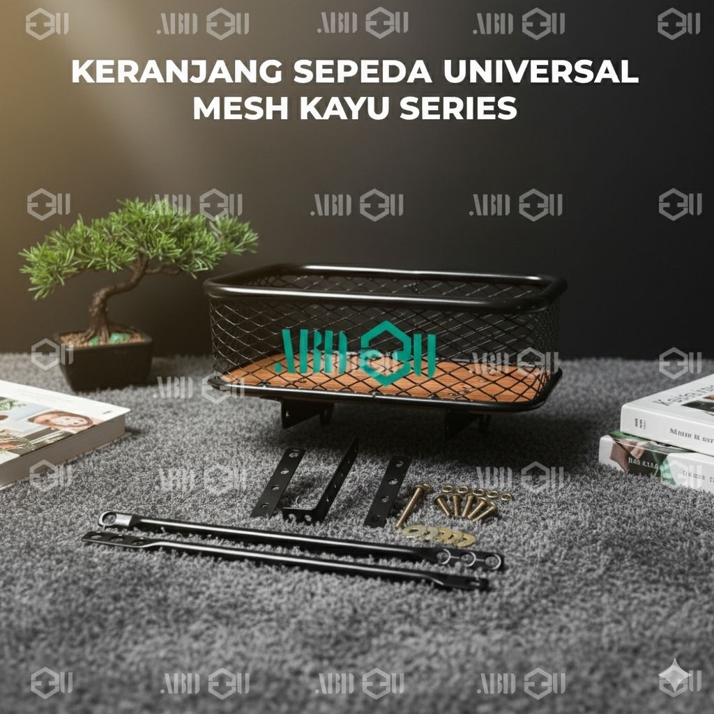ตะกร้าตาข่าย WOODEN MTB FIXIE COMMUTER BIKE UNIVERSAL FOLDING BIKE Outdoor