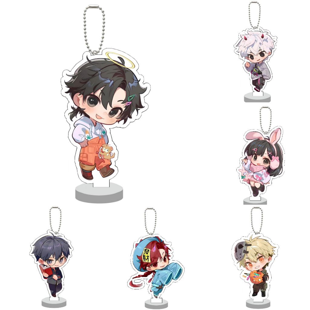 GANTUNGAN Link Click Keyring Stande / Anime Acrylic Standee Keychain Link Click