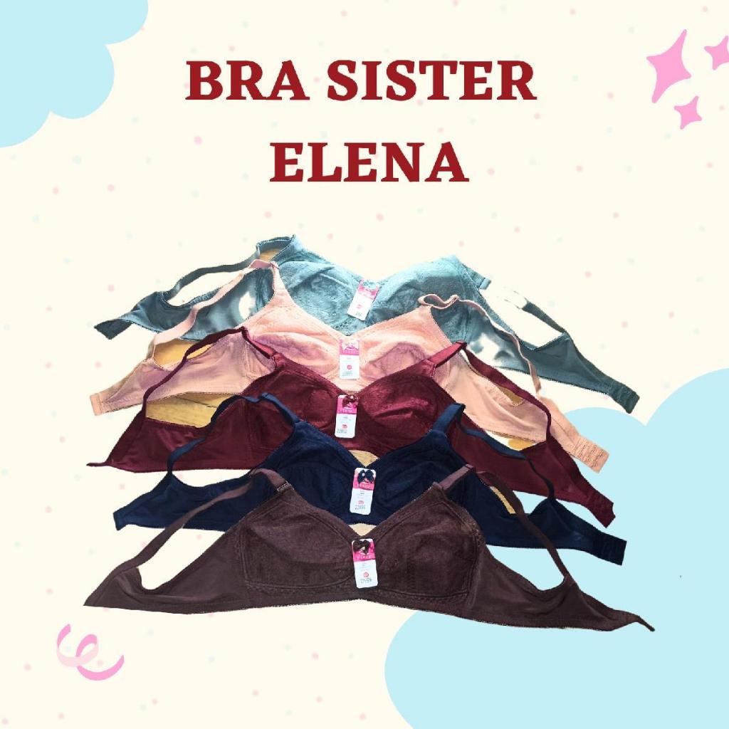 เอเลน่าบรา BH รุ่น Sister Cup B 22899 - Non-Wired and Non-Foaming Bra Cup B - 34B - 46B ELENA SISTER
