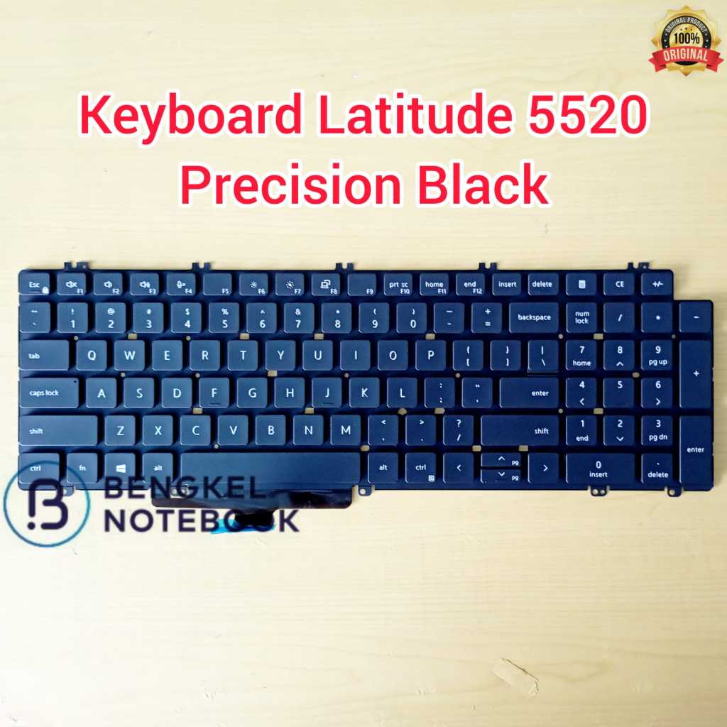 Latitude คีย์บอร์ด 5520 5521 5530 5531 Precision 3560 3561 N7N16 0N7N16 สีดําไม่มี Backlight