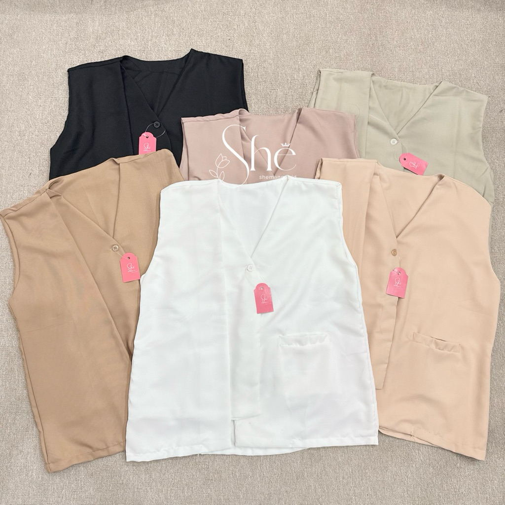YEONA VEST OUTER OUTFIT ELEGANT BY SHEMANGAT ID