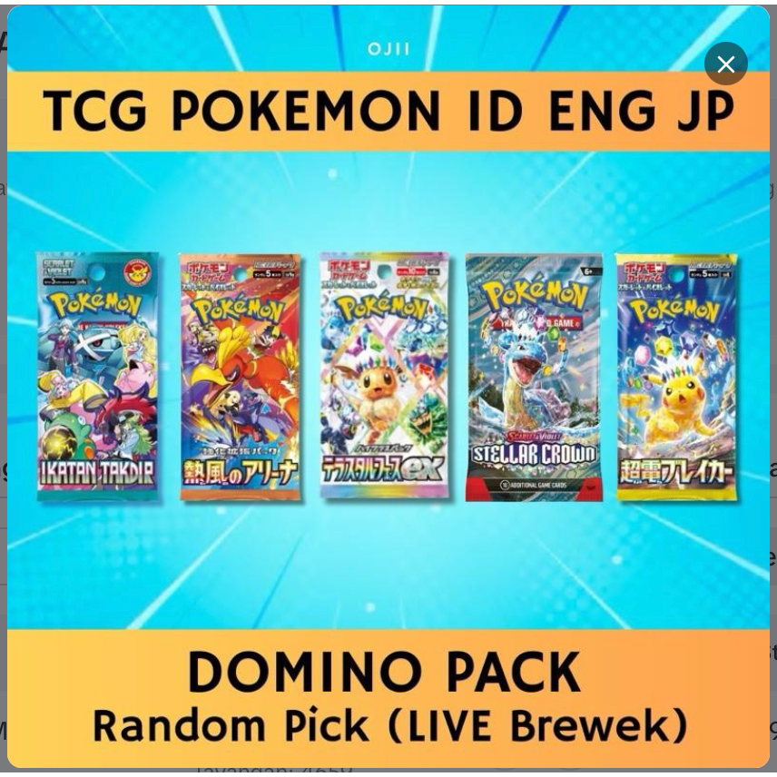 DOMINO POKEMON TCG [ID JP ENG]