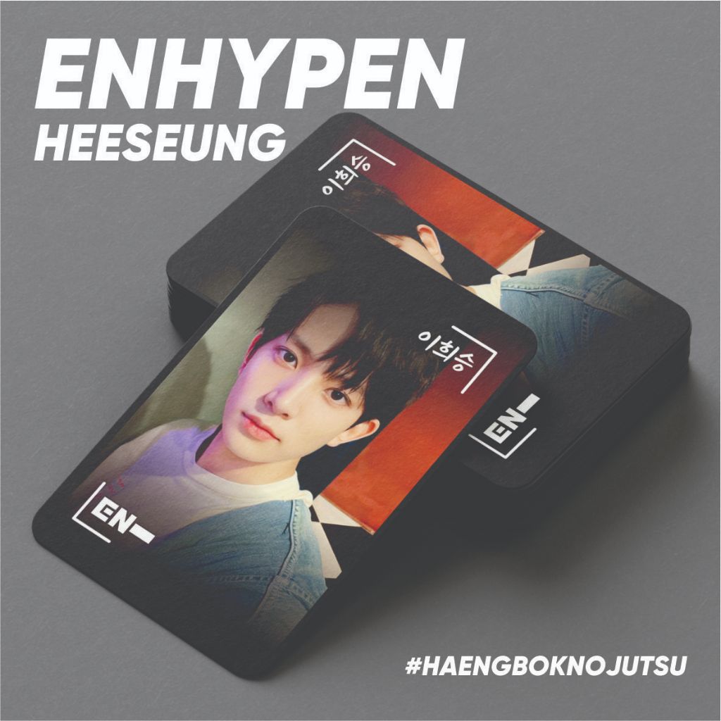 ENHYPEN COOL การ์ด KPOP UNOFFICIAL HESEUNG JAKE JAY JUNGWON NIKI SUNGHOON SUNOO PHOTOCARD