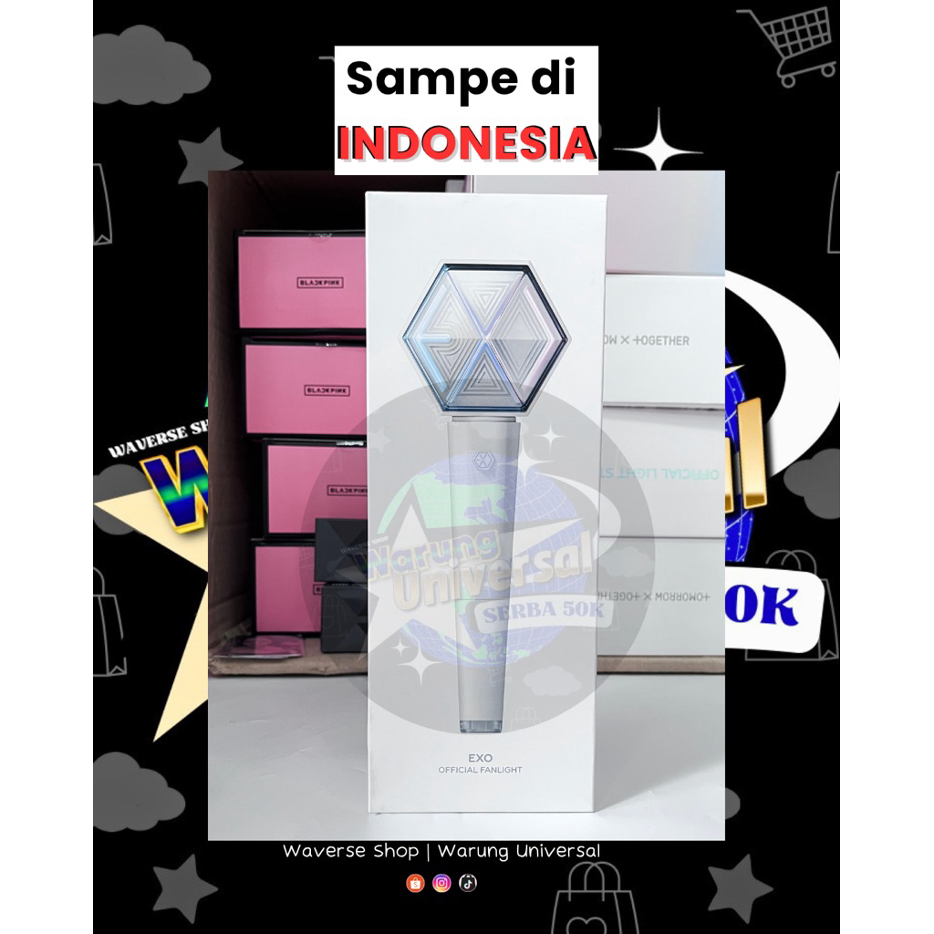 [PLEEASE CHECK OUT] EXO LIGHT STICK VER 3 OFFICIAL ORI FAN LIGHT ERIBONG PHARYNX EXOL