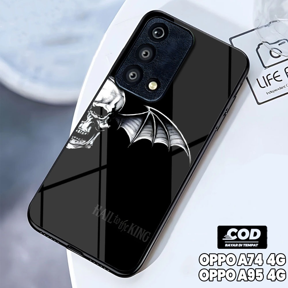 UC Case Glitter Oppo A74 Oppo A95 Motif [M69] เคส Hp Glitter Casing Softcase Glass