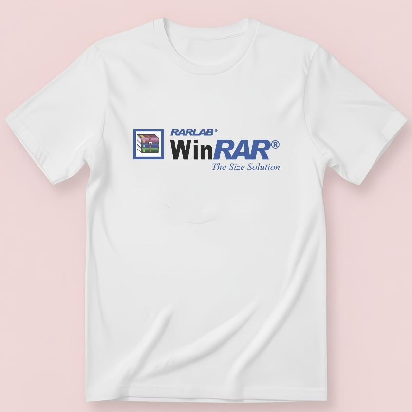 WinRAR RarLab zip เสื้อยืดผ้าฝ้าย Unisex Distro Clothing