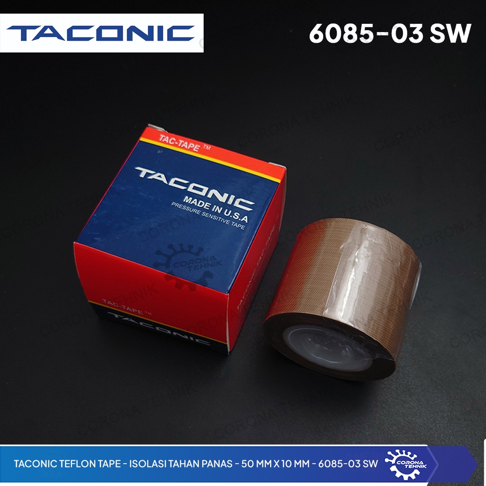 ฉนวนกันความร้อนทนความร้อน - 50 มม. x 10 M - 6085-03 SW - เทปเทฟลอน Taconic