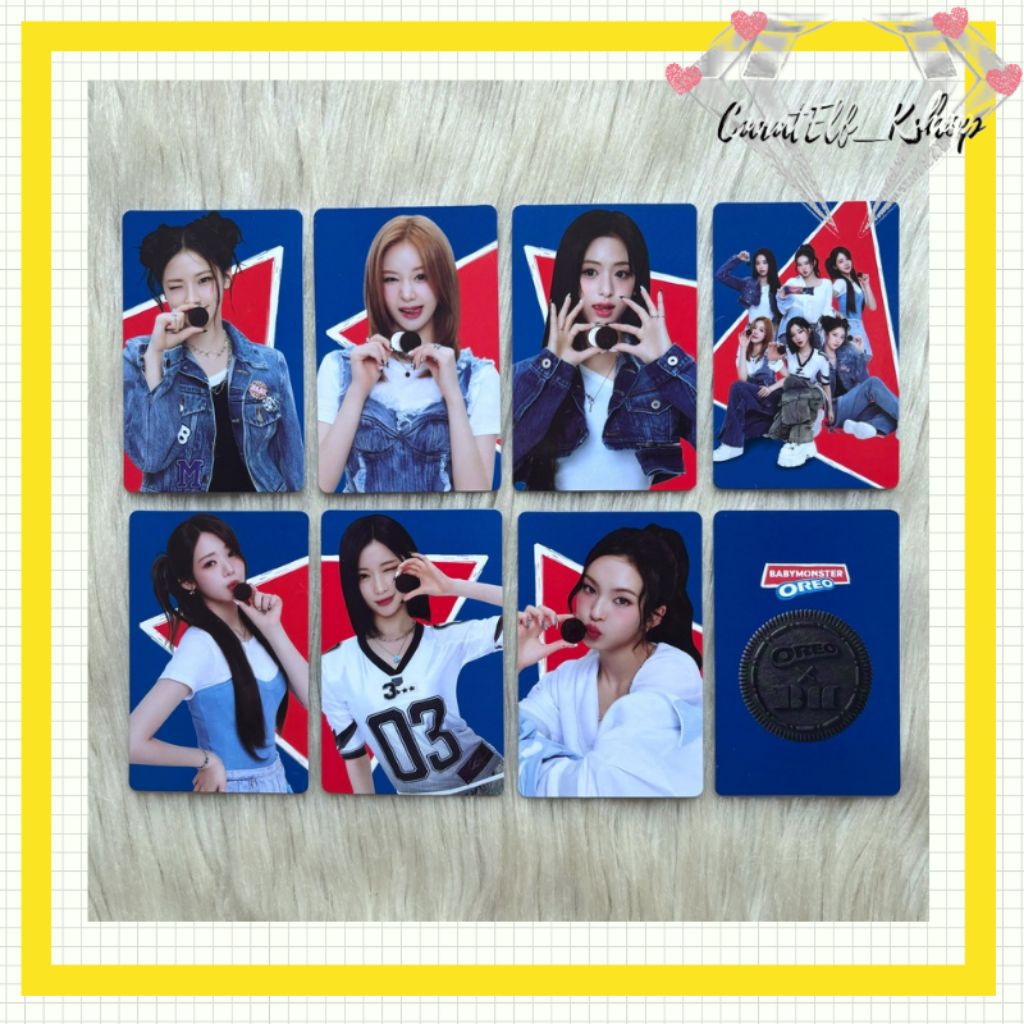 OREO X BABYMONSTER โฟโต้การ์ดอย่างเป็นทางการ