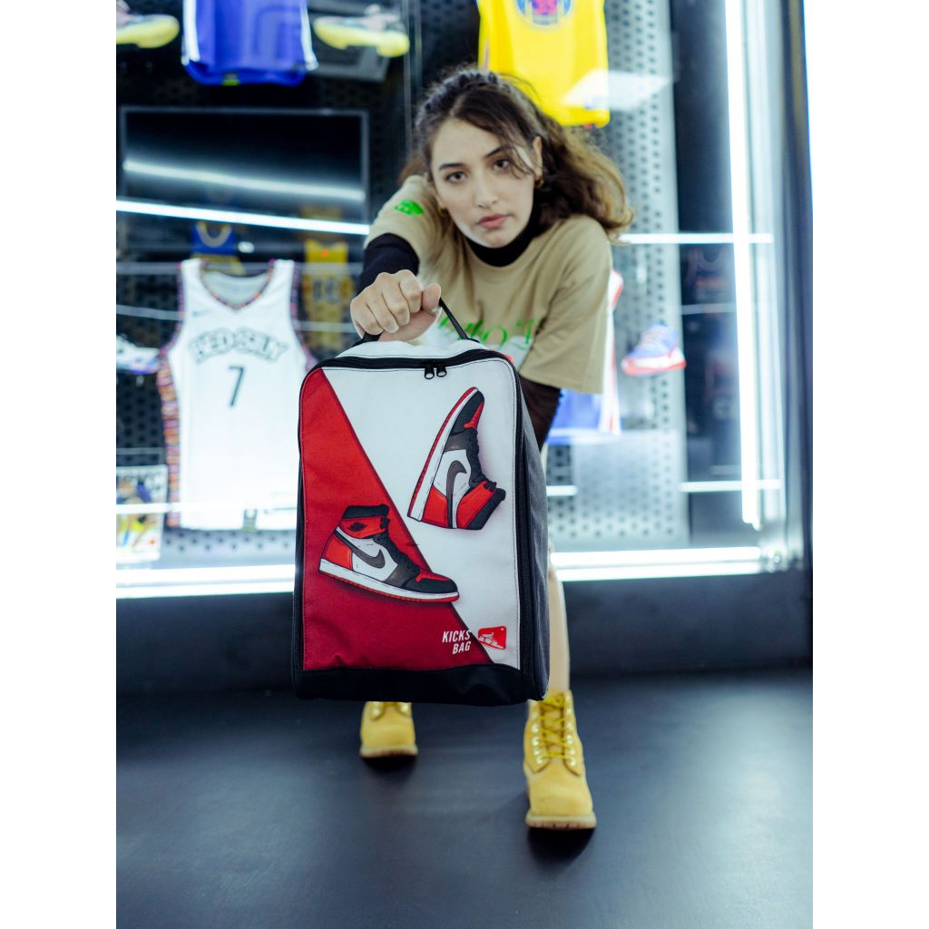 กระเป๋ารองเท้า Jordan - Kicks Bag (AJ1 High Bred Toe Series)
