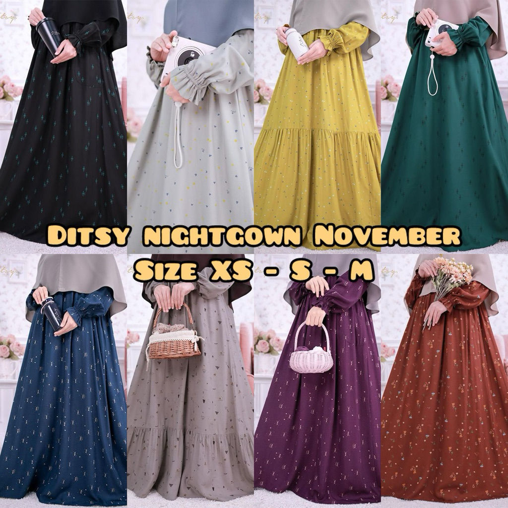 DITSY NIGHTGOWN DECEMBER EDITION 2025 XS, S, M