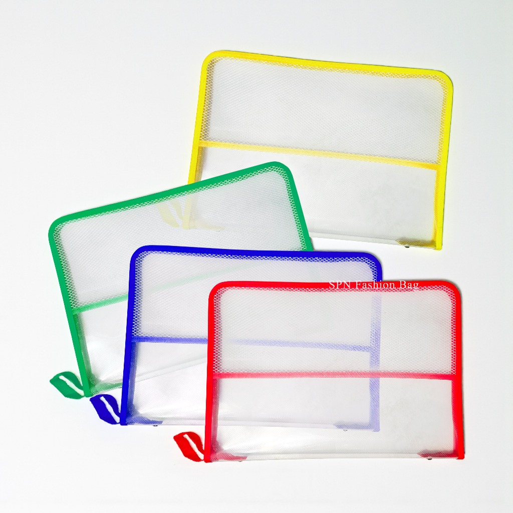 SPN TRANSPARENT ZIPPER MAP F4 / MICROTOP ZIPPER MAP / FULL FOLIO ZIPPER MAP