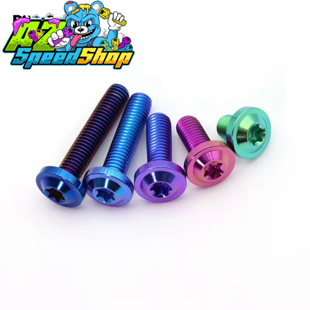 M8 ด้ายไทเทเนียม Bolt 12 หัวใหญ่ 10mm - 90mm