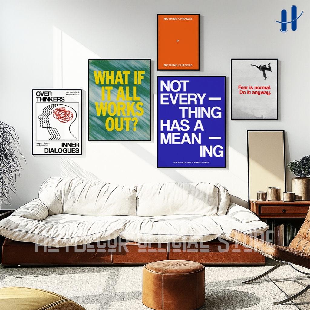 Haydecor คําคมไม่ทุกอย่างกรอบผนังจอแสดงผลตกแต่งห้องความงาม Walldecor