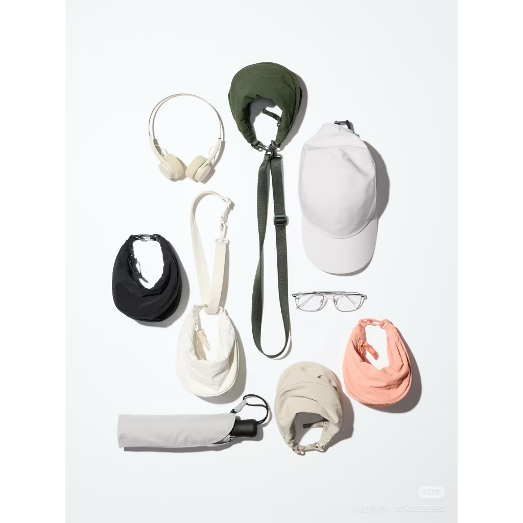 UNIQL Ultra Mini Water Repellent Round Bag Womens Mini Nylon Sling Bag SB040 - รูปที่ 3