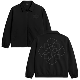 Lettucy Tracktop Jacket zipper Arrow Flower
