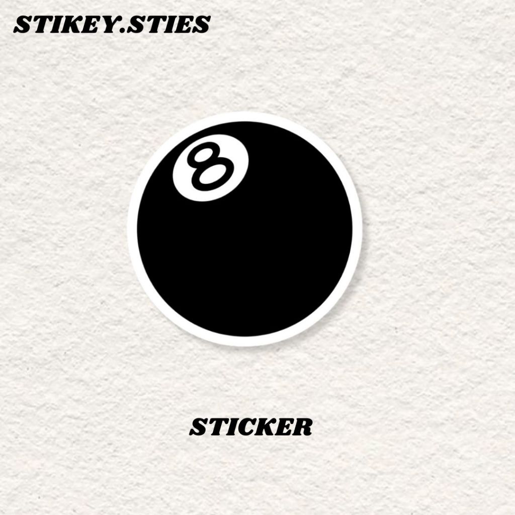 สติ๊กเกอร์ 8 BALL STUSSY AESTHETIC กันน้ําไวนิล/สติ๊กเกอร์หมวกกันน็อคแล็ปท็อป HP MOTORCYCLE TUMBLR ก