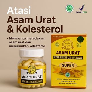 ATH THIBUN NABAWI SUPER Ampuh Atasi Asam Urat Kolesterol Rematik Obat Herbal Asam Urat Kolestrol ASLI ORIGINAL BPOM