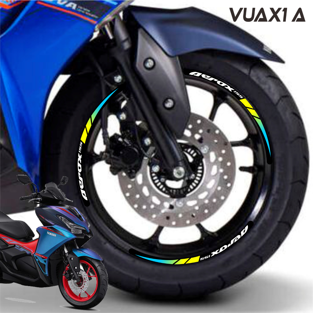 AEROX ALPHA Rim Sticker yamaha Aerox 155 rim Sticker วัสดุสะท้อนแสง VUAX1