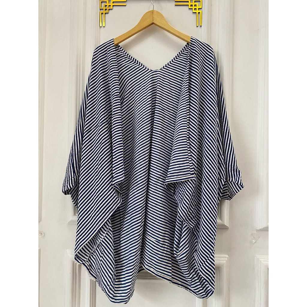 AUTER / OVER SIZE STRIPE CARDIGAN