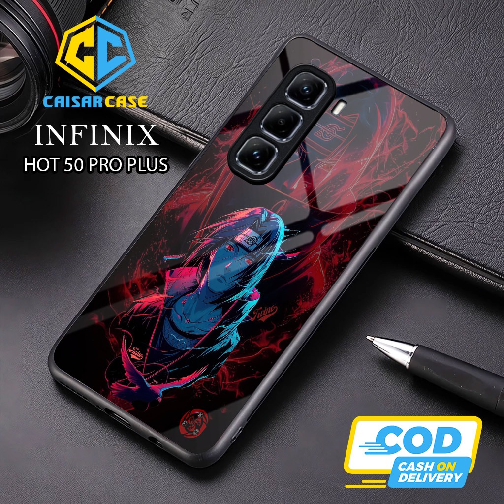 เคส Infinix Hot 50 Pro Plus - Infinix Hot 50 Pro Plus Glass Softcase - เคส Infinix Hot 50 Pro Plus -